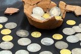 Mincovní poklad vystavený v Opavě