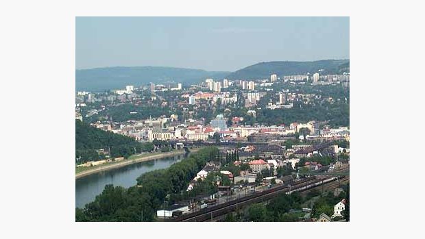 Pohled na město Ústí nad Labem