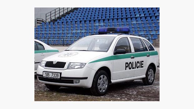 Nový policejní vůz Škoda Fabia combi.