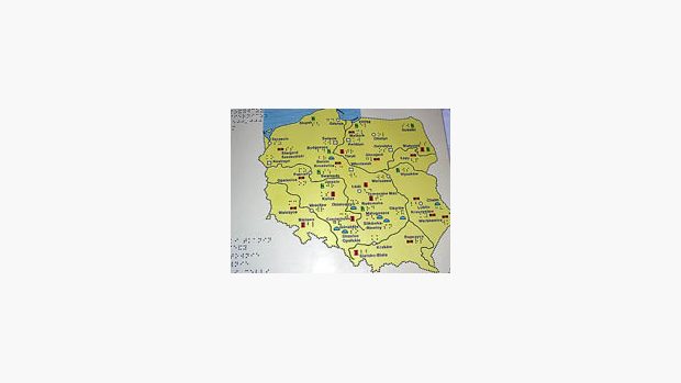 slepecký atlas Polska