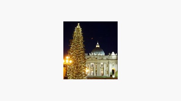 Vánoční strom ve Vatikánu