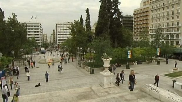 Náměstí Syntagma v Aténách