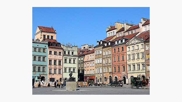 Varšava - historické náměstí