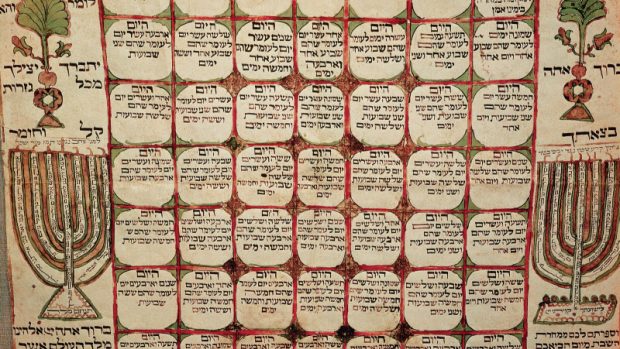 Židovský kalendář z 19. století