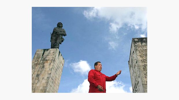 Hugo Chavez a Che Geuevarra