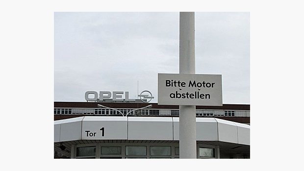 Vrátnice do automobilky Opel