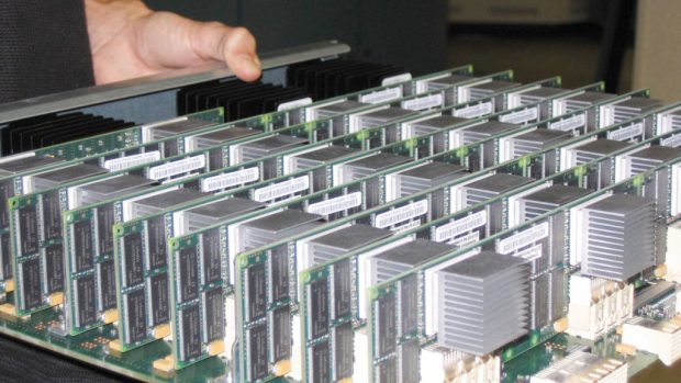 Jedna z procesorových desek superpočítače Blue Gene