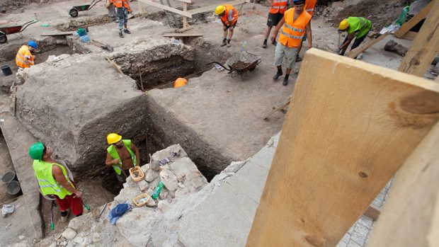 Archeologické naleziště na ploše bývalého novoměstského domovního bloku