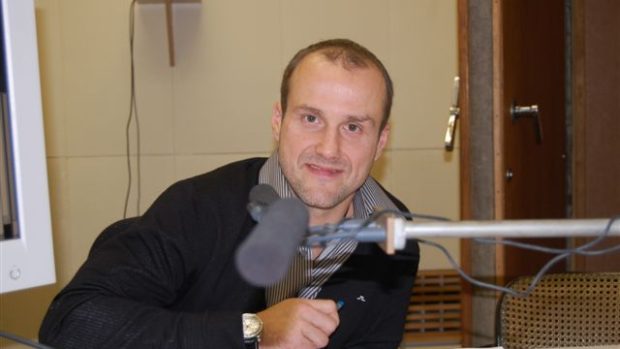 Hvězda plzeňského hokejového nebe Martin Straka natáčel 12.října 09 rozhovor s Romanem Stupkou