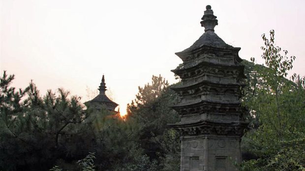 Pagody u kláštera Tchan-če  v Číně