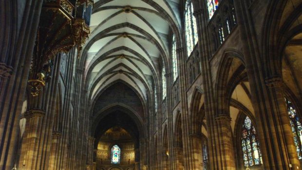 Katedrála ve Štrasburku, kde F. X. Richter působil dvacet let jako ředitel kůru.