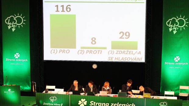 Hlasován na sjezdu Strany zelených