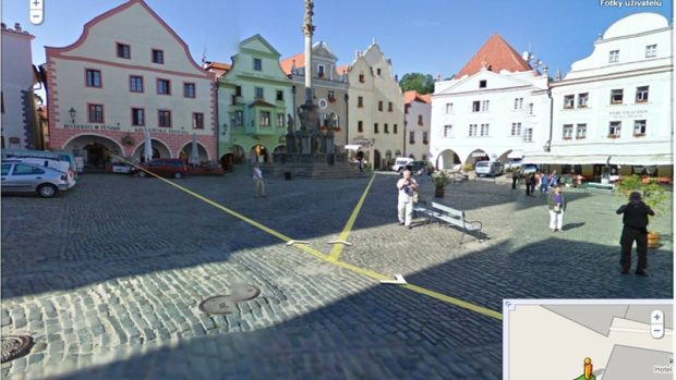 Street view Českého Krumlova v Mapách Google