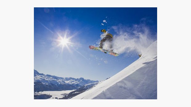 lyžování v Davosu