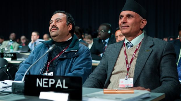 Delegace z Nepálu v Kodani