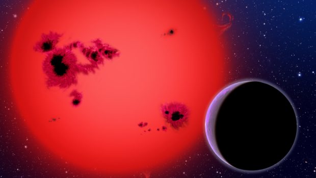 Planeta GJ 1214b (ilustrace)