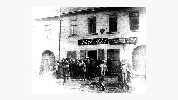 Historická fotografie obce Třešť