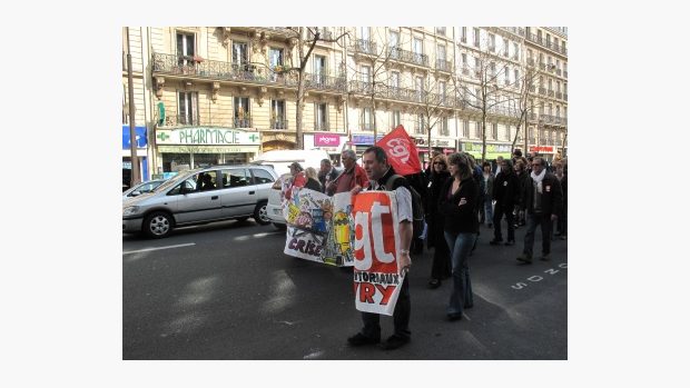 Protestní akce v Paříži
