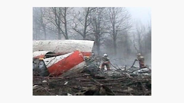Místo letecké tragédie u Smolenska