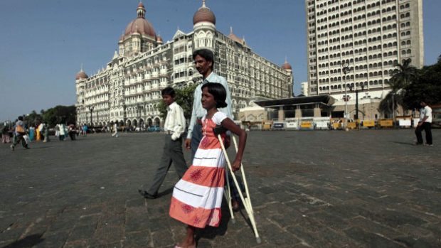 Jedna z obětí útoků v Mumbaji