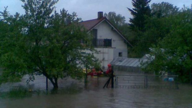 Záplavy v ostravské osadě Žabník