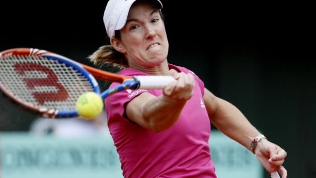Justine Heninová bojuje na Roland Garros