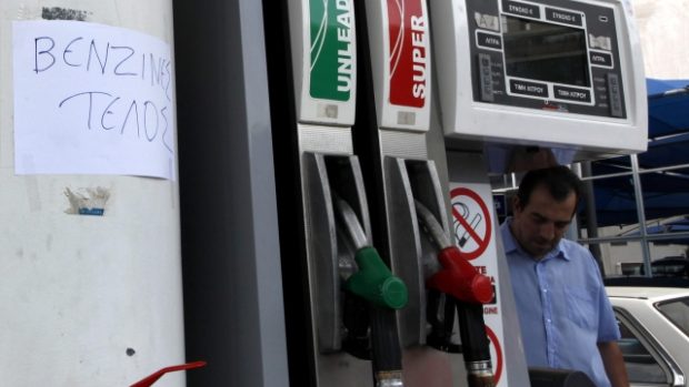 stávka ochromila zásobování benzínek v Řecku