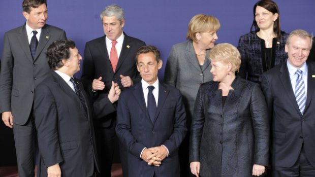 Evropští lídři na summitu EU v Bruselu