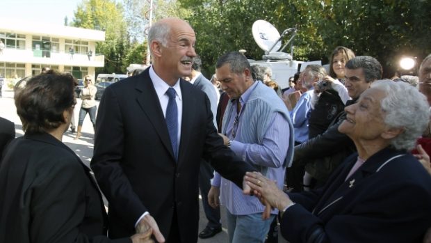 řecký premiér Georgios Papandreu