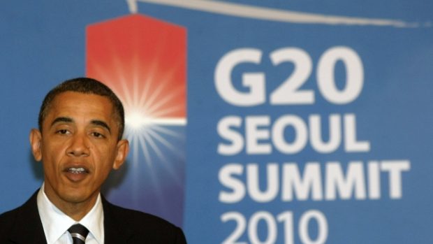 Americký prezident Barack Obama na summitu G20 v Soulu