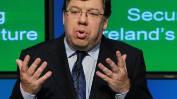 Irský premiér Brian Cowen