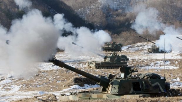 Jižní Korea uskutečnila odkládané dělostřelecké cvičení