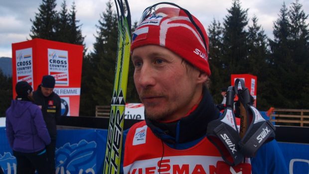 Běh na lyžích, Tour de Ski, spokojený Lukáš Bauer v cíli 5. ročníku Tour de Ski