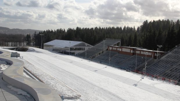 Vysočina arena - pohled z nové budovy