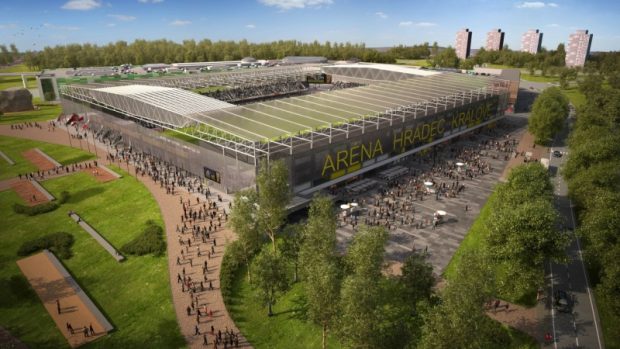 Projekt Parku Malšovice spojuje vybudování nové fotbalové arény a obchodního centra