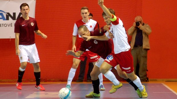 Futsalové derby mezi Spartou a Slavií
