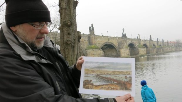 Na místě dřív stával dřevěný most, ukazuje památkář Ondřej Šefců