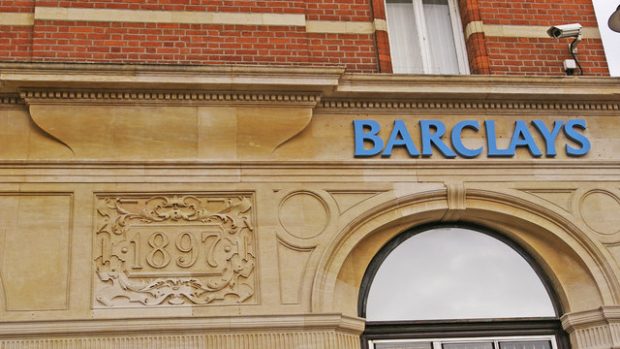 Barclays Bank v londýnské čtvrti Enfield Town