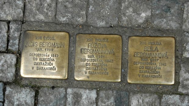 Stolpersteine v Maiselově ulici v Praze