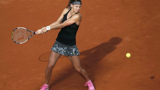 Lucie Šafářová během prvního kola na Roland Garros