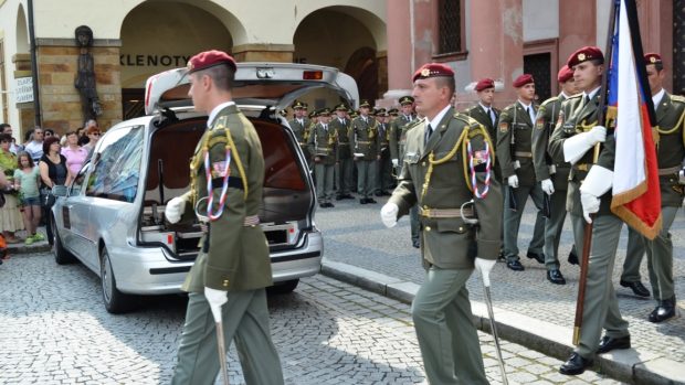 V Chomutově se konal pohřeb vojáka zabitého v Afghánistánu