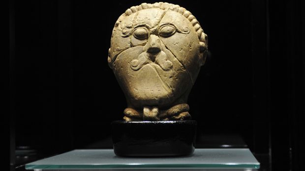 Putovní výstava Unikáty zemských muzeí, hlava Kelta