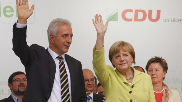 Jasným vítězem voleb v Sasku se stala strana Angely Merkelové CDU