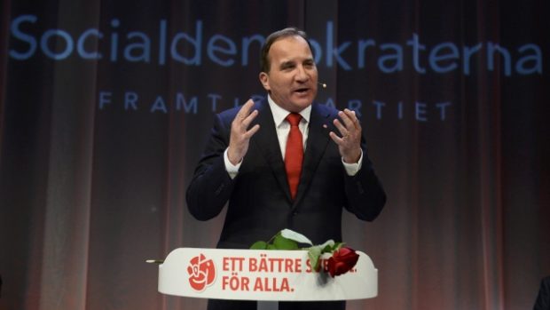 Lídr Švédské sociálnědemokratické strany Stefan Löfven