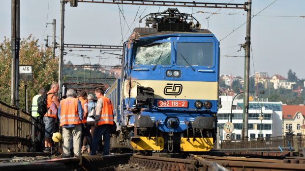 Železniční nehoda v Praze na Vyšehradě