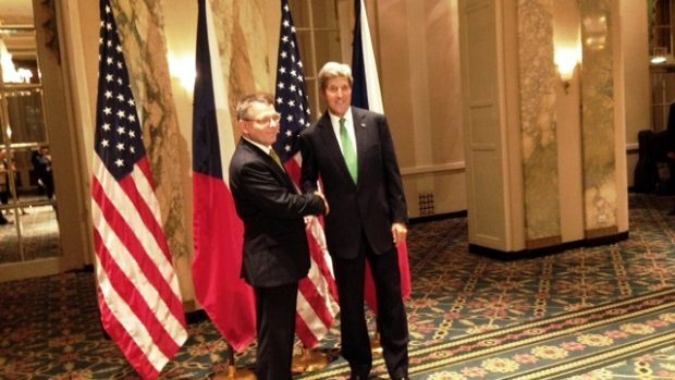 Ministr zahraničí Lubomír Zaorálek se v New Yorku sešel se šéfem americké diplomacie Johnem Kerrym