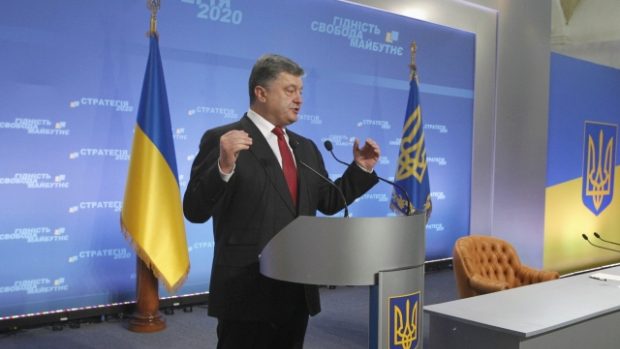 Ukrajinský prezident Petro Porošenko představil na konference plán rozvoje země