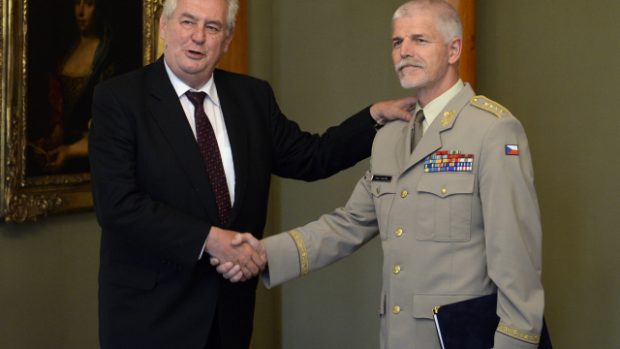 Prezident Miloš Zeman se sešel s náčelníkem Generálního štábu Armády ČR Petrem Pavlem