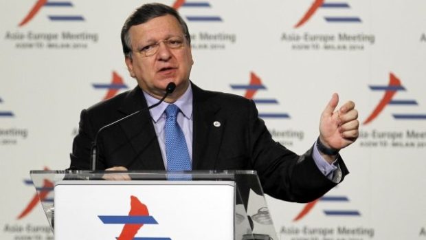 Předseda Evropské komise José Manuel Barroso na Euro-asijském summitu v Miláně