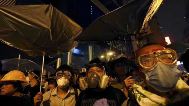 V Hongkongu se znovu střetla policie s prodemokratickými demonstranty